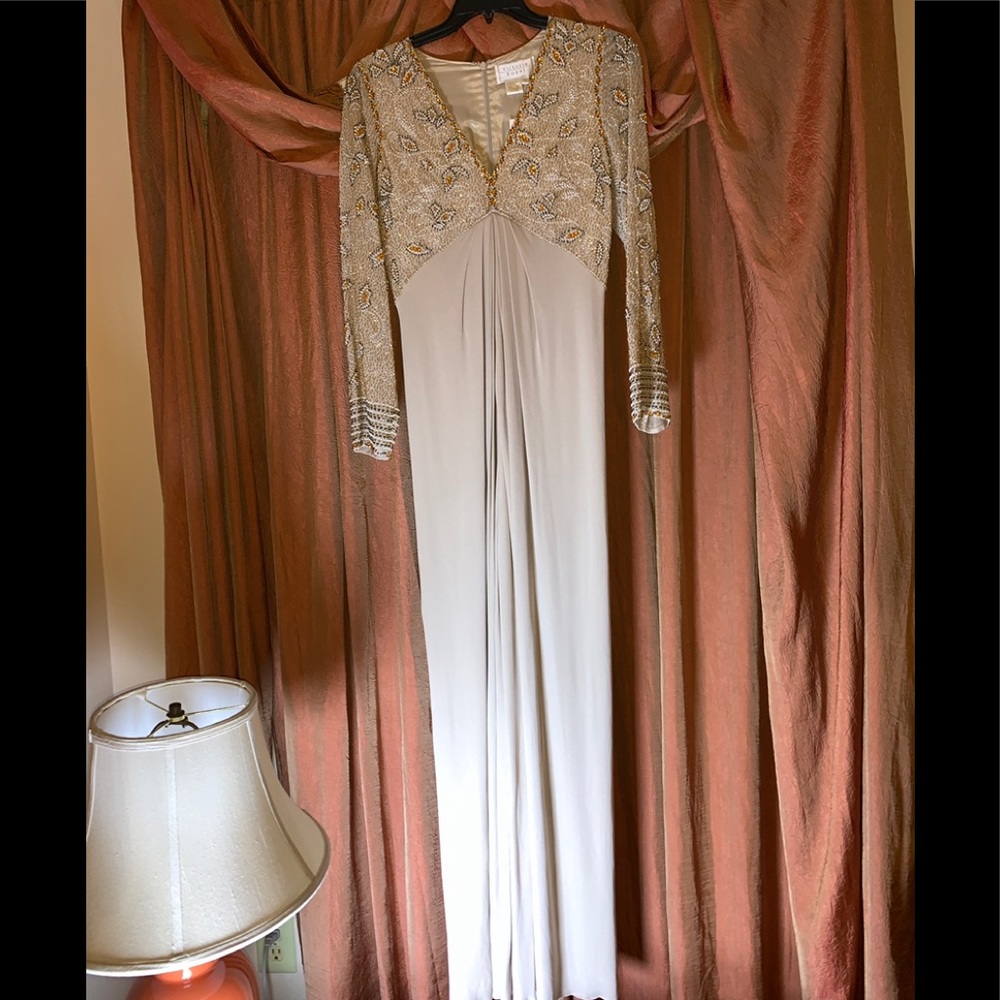 Victoria Royals beaded top gown
